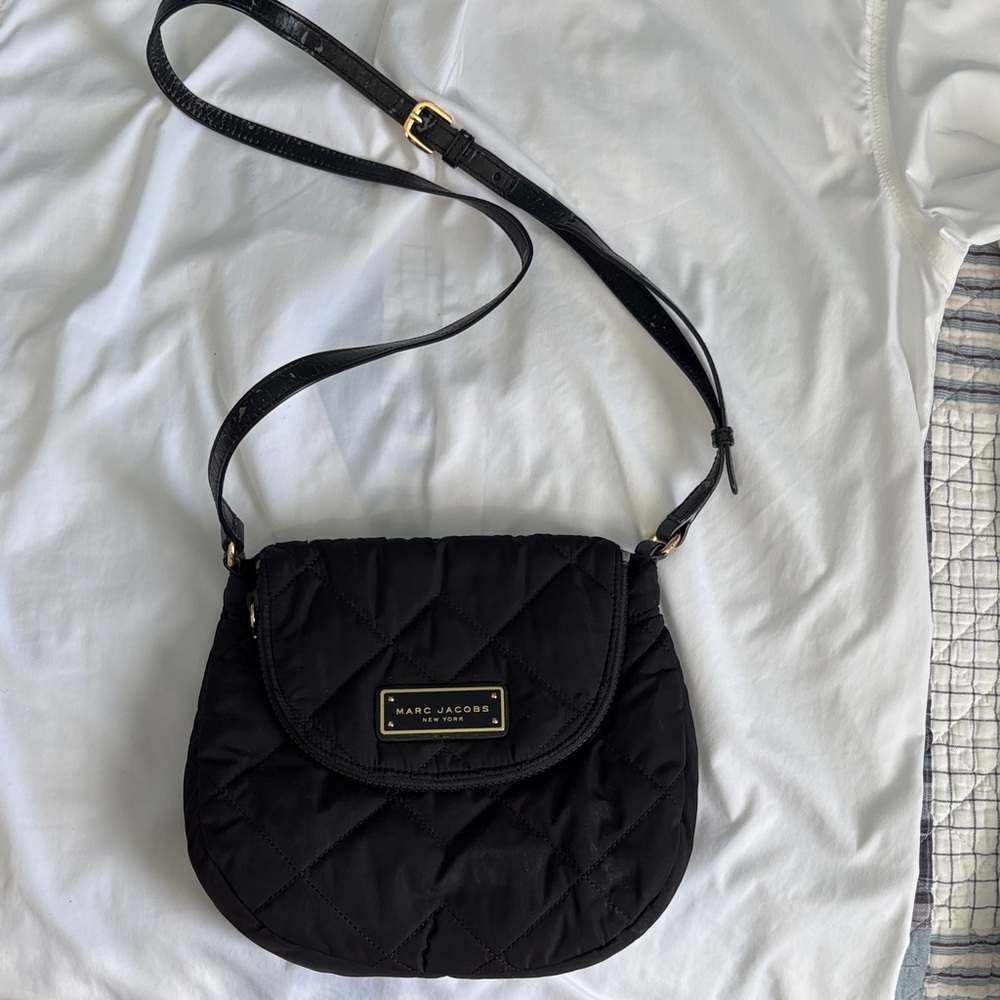 Marc Jacobs Black Quilted Crossbody Bag